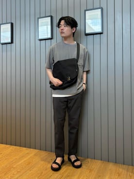 「PACKING（パッキング）のアイテム」を使った、Shohei Okuyamaさん（メンズ・177cm）の夏コーディネート