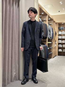 「アイテム（セットアップ）」を使った、Shohei Okuyamaさん（メンズ・177cm）の夏コーディネート