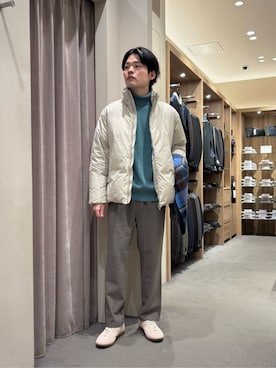 「アイテム（ニット/セーター）」を使った、Shohei Okuyamaさん（メンズ・177cm・30代）の冬コーディネート