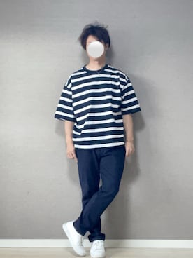 「NANO universe（ナノユニバース）のアイテム」を使った、八神麗音さん（メンズ・170cm）の夏コーディネート