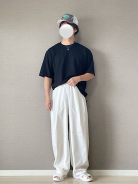 「Sympathy of Soul（シンパシーオブソウル）のアイテム（アクセサリー）」を使った、八神麗音さん（メンズ・170cm）の夏コーディネート