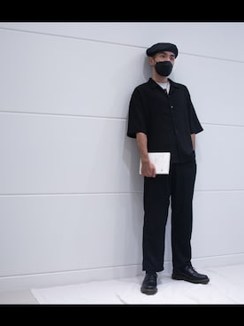 「Dr. Martens（ドクターマーチン）のアイテム（シューズ、ブラック系）」を使った、Nano✨さん（メンズ）の冬コーディネート