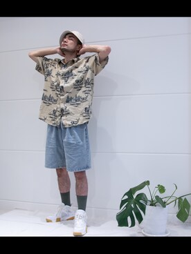 「NIKE（ナイキ）のアイテム（シューズ、ホワイト系）」を使った、Nano✨さん（メンズ）の冬コーディネート