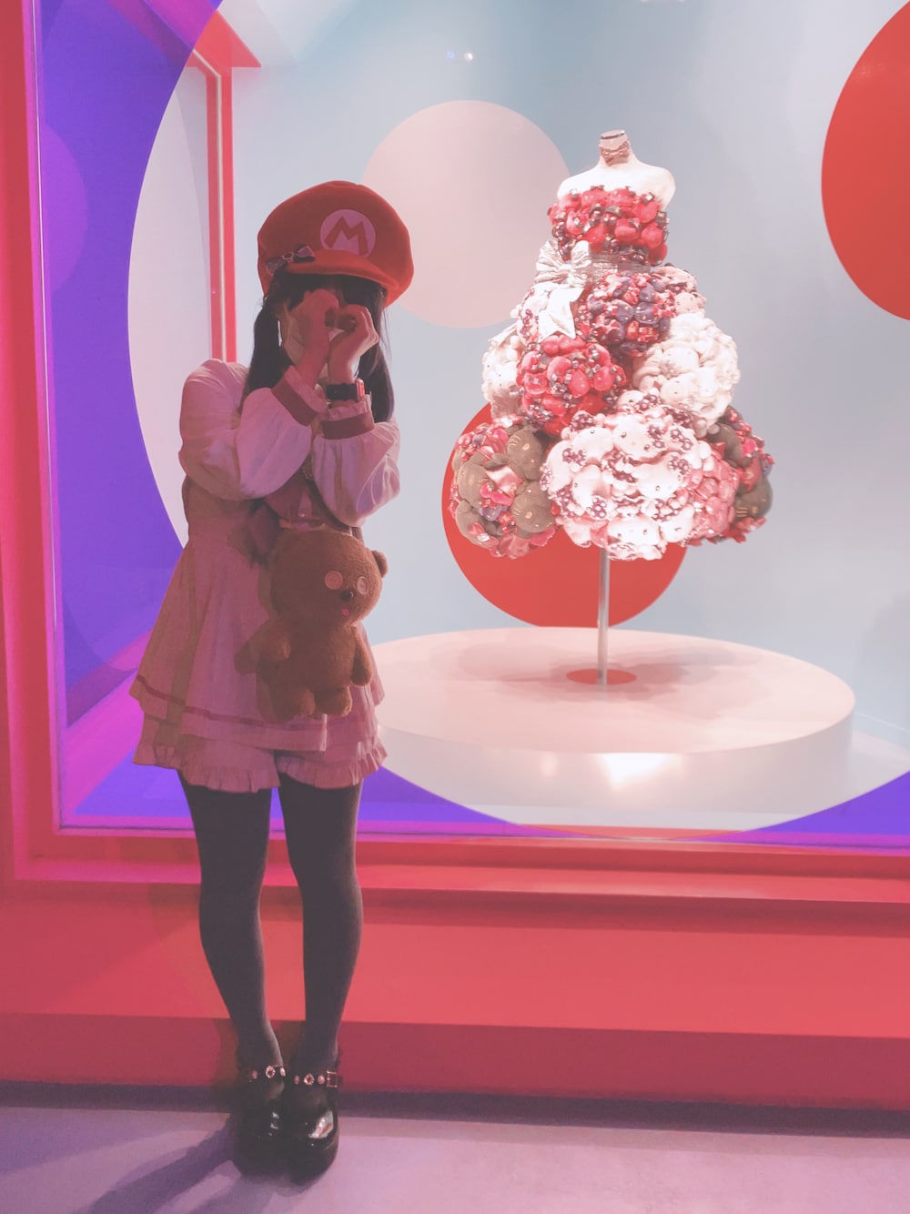 「量産型」｜「UNIQLOのアイテム（タイツ/ストッキング、ブラック系）」を使った、pyonko1710さん（レディース・154cm）の冬コーディネートの1枚目の写真