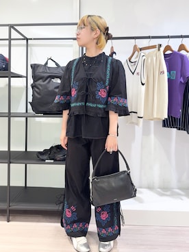 「ROSE BUD（ローズバッド）のアイテム」を使った、raneさん（レディース・154cm）の夏コーディネート