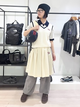 「FILA（フィラ）のアイテム」を使った、raneさん（レディース・154cm）の春コーディネート