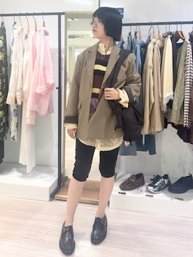 「ROSE BUD（ローズバッド）のアイテム」を使った、raneさん（レディース・154cm）の秋コーディネート