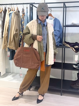 「ROSE BUD（ローズバッド）のアイテム」を使った、raneさん（レディース・154cm）の秋コーディネート