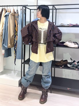 「ROSE BUD（ローズバッド）のアイテム」を使った、raneさん（レディース・154cm）の秋コーディネート