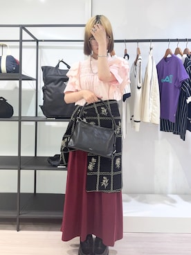 「ROSE BUD（ローズバッド）のアイテム」を使った、raneさん（レディース・154cm）の夏コーディネート