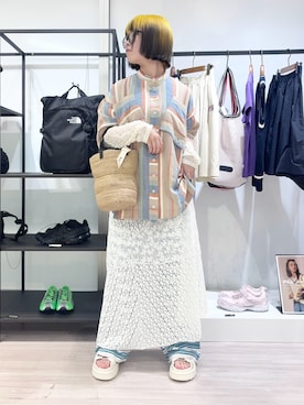 「beej（ビージ）のアイテム」を使った、raneさん（レディース・154cm）の春コーディネート