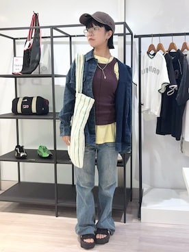 「ROSE BUD（ローズバッド）のアイテム」を使った、raneさん（レディース・154cm）の夏コーディネート