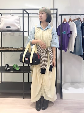 「FILA（フィラ）のアイテム」を使った、raneさん（レディース・154cm）の夏コーディネート