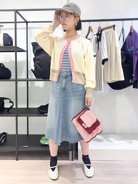「REMME（レメ）のアイテム」を使った、raneさん（レディース・154cm）の夏コーディネート