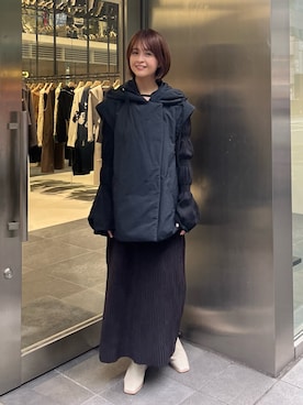 「PUBLIC TOKYO（パブリックトウキョウ）のアイテム（ブルゾン）」を使った、maduka52さん（レディース・152cm）の秋コーディネート