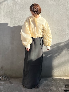 「PUBLIC TOKYO（パブリックトウキョウ）のアイテム（ブルゾン）」を使った、maduka52さん（レディース・152cm）の冬コーディネート