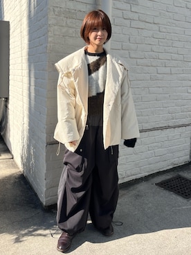 「PUBLIC TOKYO（パブリックトウキョウ）のアイテム（ブルゾン）」を使った、maduka52さん（レディース・152cm）の冬コーディネート