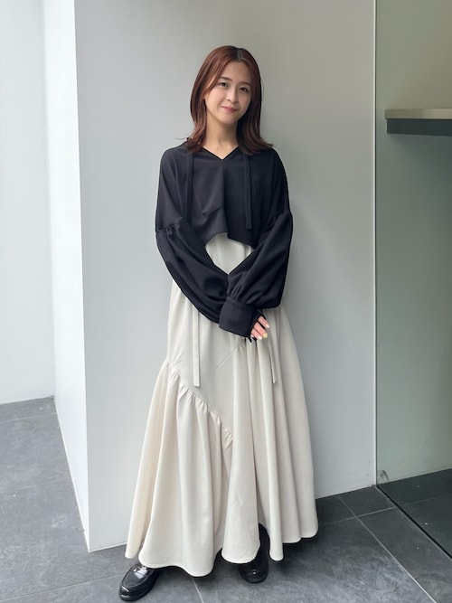 クロップドボリュームスリーブブラウス（シャツ/ブラウス）｜PUBLIC