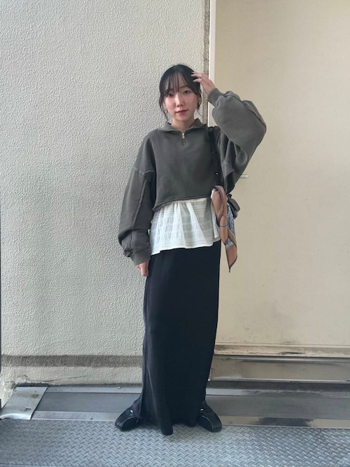 ハーフZIPリメイクスウェット