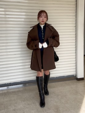 「アイテム（その他アウター）」を使った、yuaさん（レディース・149cm）の秋コーディネート