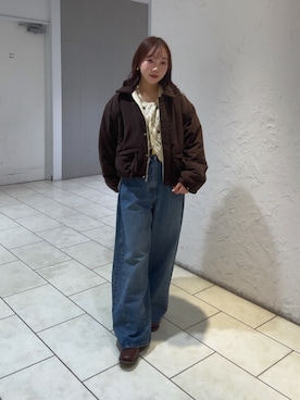 「アイテム（テーラードジャケット）」を使った、yuaさん（レディース・149cm）の秋コーディネート