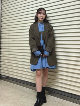 「アイテム（その他アウター）」を使った、yuaさん（レディース・149cm）の秋コーディネート
