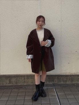 「アイテム（その他アウター）」を使った、yuaさん（レディース・149cm）の秋コーディネート