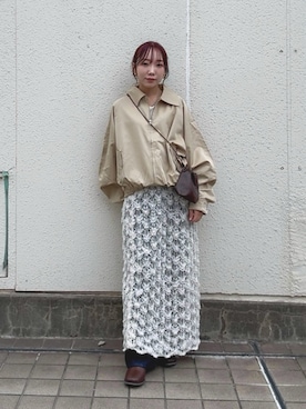 「季節の変わり目羽織コーデ」｜「アイテム（ジャケット/アウター）」を使った、yuaさん（レディース・149cm）の秋コーディネート