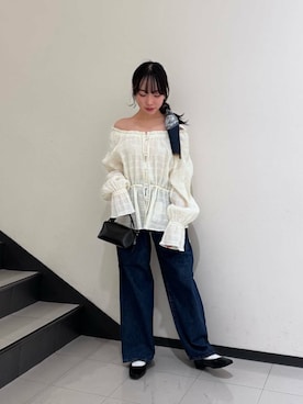 「アイテム（ステンカラーコート）」を使った、yuaさん（レディース・149cm）の冬コーディネート