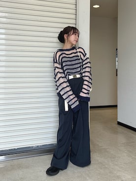 「アイテム（ヘアゴム）」を使った、yuaさん（レディース・149cm）の秋コーディネート