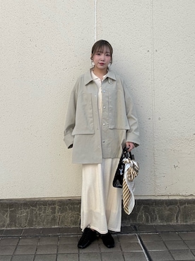 「KBF（ケイビーエフ）のアイテム（バッグ）」を使った、yuaさん（レディース・149cm）の春コーディネート