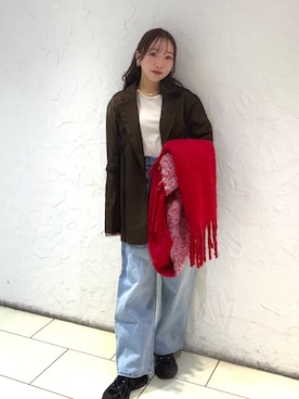 「アイテム（その他アウター）」を使った、yuaさん（レディース・149cm）の冬コーディネート