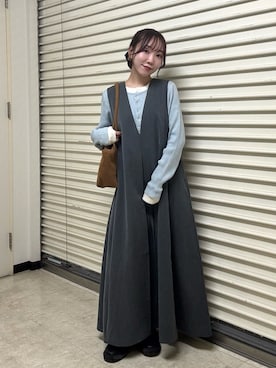 「アイテム（ヘアゴム）」を使った、yuaさん（レディース・149cm）の秋コーディネート