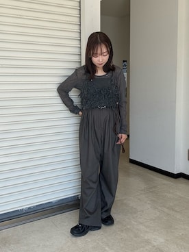 「アイテム（その他トップス）」を使った、yuaさん（レディース・149cm）の秋コーディネート