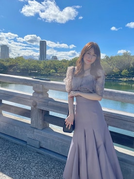 「FURLA（フルラ）のピン S サッチェルバッグ（トートバッグ）」を使った、村上文香(YouTubeやってます✌️)さん（レディース・158cm）の秋コーディネート