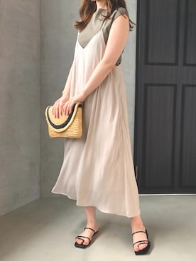 「ketty（ケティ）のアイテム（ワンピース）」を使った、minoさん（レディース・159cm）の夏コーディネート