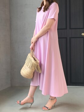 「ketty（ケティ）のアイテム（ワンピース）」を使った、minoさん（レディース・159cm）の夏コーディネート