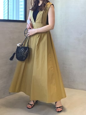 「ketty（ケティ）のアイテム（ワンピース）」を使った、minoさん（レディース・159cm）の夏コーディネート