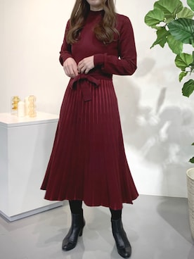 「ketty（ケティ）のアイテム（ワンピース）」を使った、minoさん（レディース・159cm）の冬コーディネート