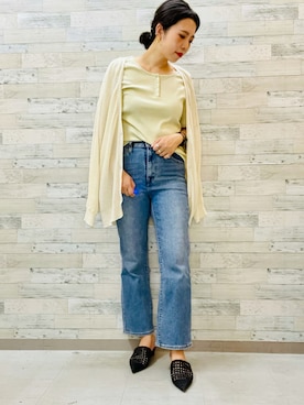 「Levi's」｜「アイテム（サンダル）」を使った、えーえー▶▶相互さん（レディース・165cm）の夏コーディネート