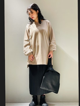 「RAG MACHINE（ラグマシーン）のアイテム（バッグ）」を使った、えーえー▶▶相互さん（レディース・165cm）の秋コーディネート