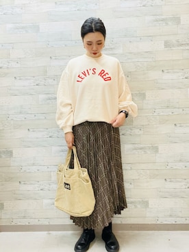 「アイテム（スウェット）」を使った、えーえー▶▶相互さん（レディース・165cm）の夏コーディネート