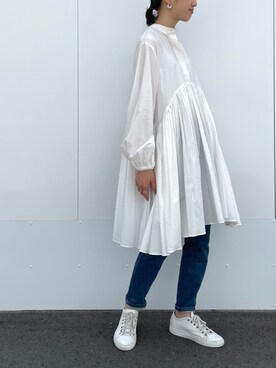 「BEARDSLEY」｜「アイテム（その他）」を使った、rinonさん（レディース・163cm）の夏コーディネート