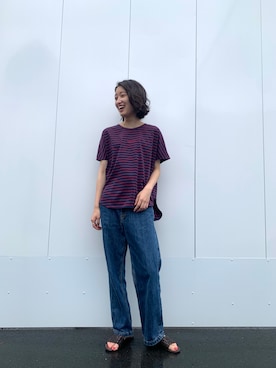 「BEARDSLEY」｜「アイテム（その他）」を使った、rinonさん（レディース・163cm）の夏コーディネート