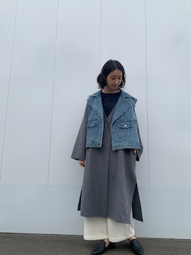 「BEARDSLEY」｜「アイテム（その他シューズ）」を使った、rinonさん（レディース・163cm）の秋コーディネート