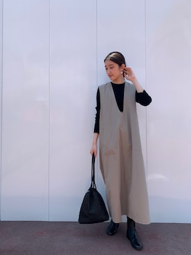 「BEARDSLEY」｜「アイテム（その他）」を使った、rinonさん（レディース・163cm）の夏コーディネート