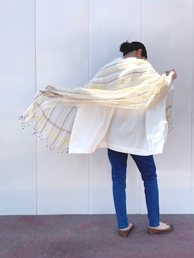 「BEARDSLEY」｜「アイテム（その他）」を使った、rinonさん（レディース・163cm）の夏コーディネート