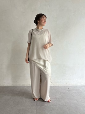 Hinako Satoさん（レディース・159cm）の春コーディネート