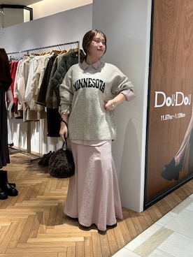 Hinako Satoさん（レディース・159cm）の秋コーディネート