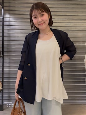 Hinako Satoさん(レディース・159cm)の夏コーディネート
